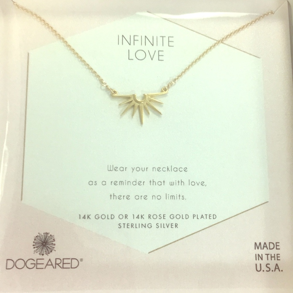 NWT Dogeared necklace 14k over Sterling